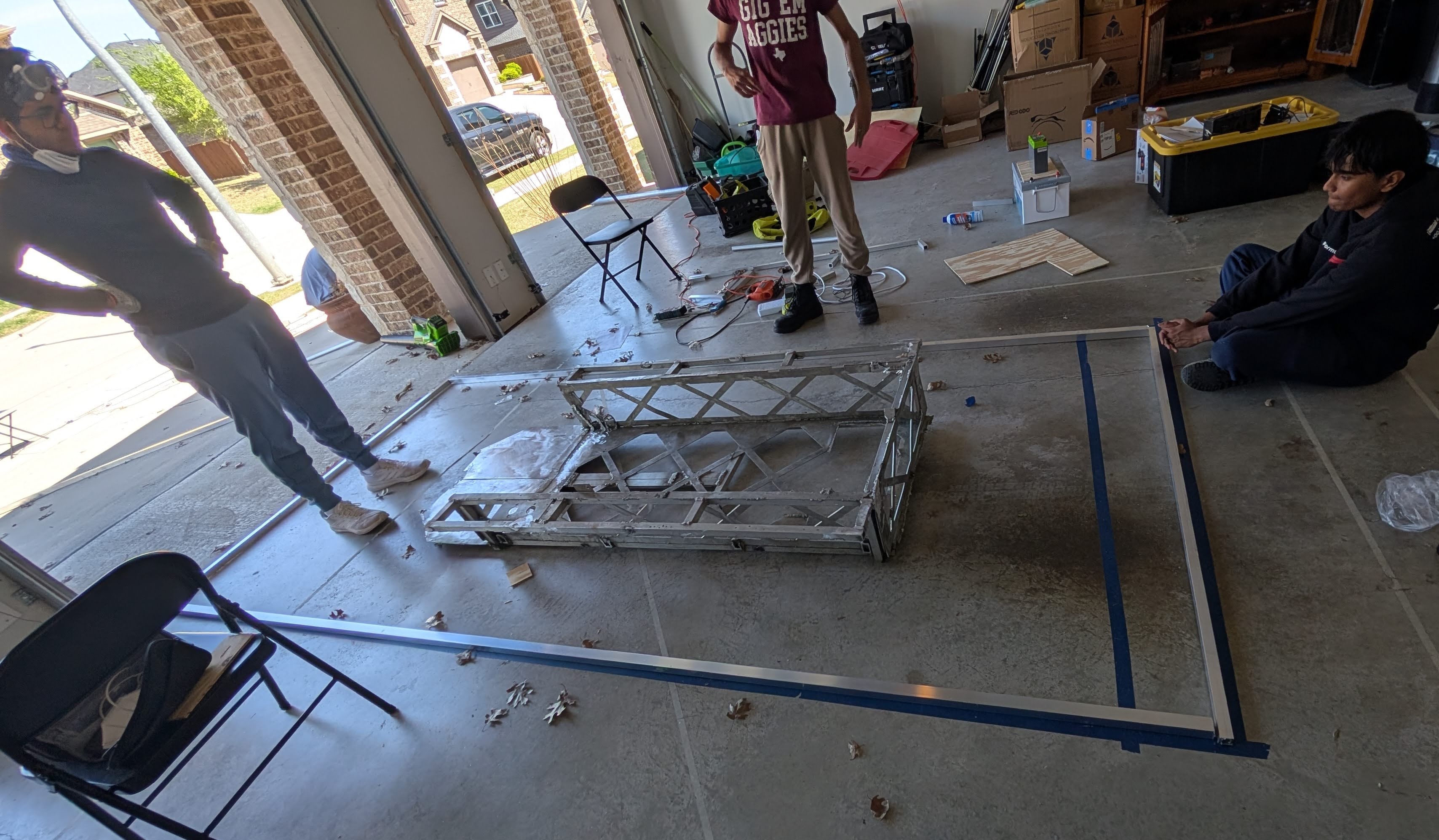 Panel layout for the solar array