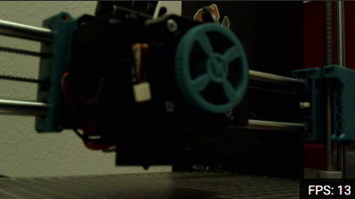 Live video feed from the modified Sovol SV06 printer